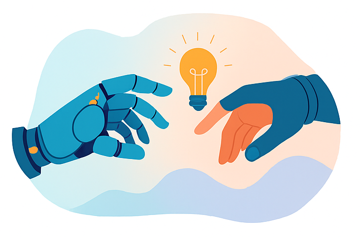 Abstract blue swirls